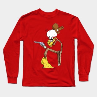 cowboy wizard pulled the trigger of his gun Long Sleeve T-Shirt